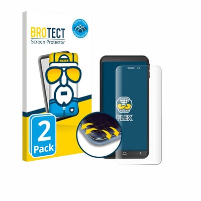 BROTECT - Screenprotector voor Emporia Smart 7 Lite - Folie Beschermfolie transparant volledig dekking - 2 Stuks