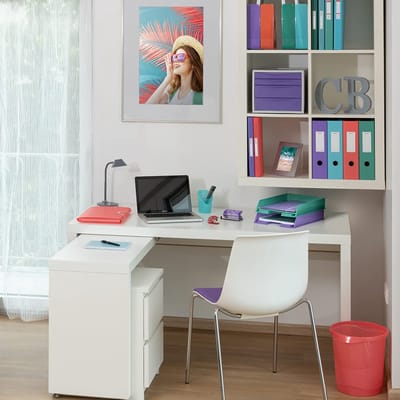 Papiermand, Stapelbare Kunststof Afvalmand van 14 Liter, Prullenbak voor Afval en Recyclen, Voor Thuis en op Kantoor, Reliëfpatroon, Colour'Breeze Assortiment, Groen, 626290