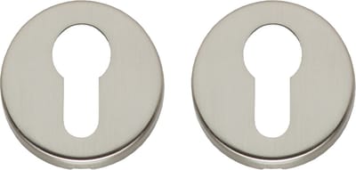 Intersteel Rozet met profielcilindergat rond verdekt nikkel mat