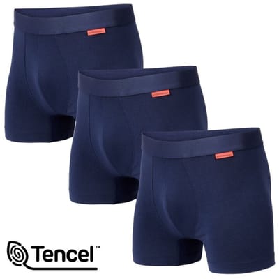 Undiemeister Boxershorts Heren - 3-Pack - Naadloos Ondergoed - Onderbroeken - Tencel - Storm Cloud (Donker blauw) - Maat XS