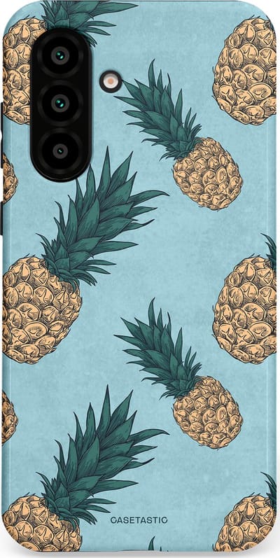 Casetastic Hoesje Geschikt voor Samsung A56 / A36 - Stijlvolle Beschermende Duo-layer Case - Tropische Ananas