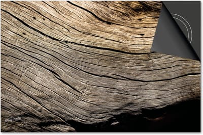 Inductie beschermer 60x60 - afdekplaat inductie mat - Dietrix Kookplaat beschermer - Exclusief - Hout en Boom - Houten stronk schors