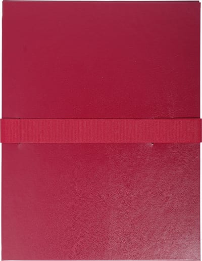 Exacompta 10x Map uitrekbare rug en klep in Balacron - 24x32 cm - Bordeaux - 624E