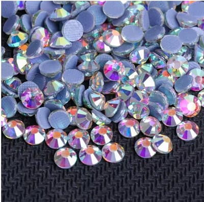 BamBella® - SS6 - Wit AB - Hotfix strass Steentjes - 1440 stuks - strass stenen glitters nail art kleding versieren