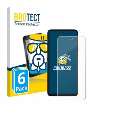 Screenprotector 6 Stuks voor Motorola Moto G57 Power Beschermglas transparant