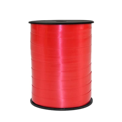 Krullint rood 10mm x 250meter /Cadeaulint / Sierlint / Verpakkingslint/decoratie/ kado