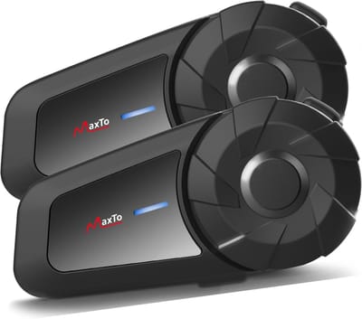 Motorhelm Communicatie - Motor Intercom - Veilig Onderweg - Universele Koppeling - 2 Stuks - Zwart