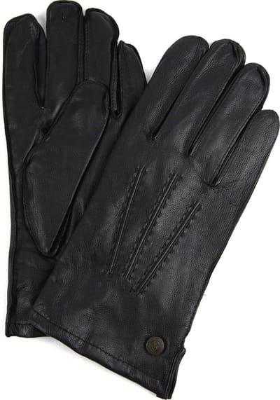 Laimbock handschoenen Dudley heren zwart gevoerd - 9
