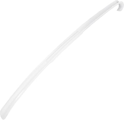 HI Schoenlepel lang - 64 cm - kunststof - wit - met haak - instaphulp - schoenen