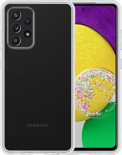 Hoesje - Geschikt voor Samsung Galaxy A52s 5G - Sterk & Shockproof - Hoes Cover - Siliconen Case - Telefoonhoesjes - Transparant