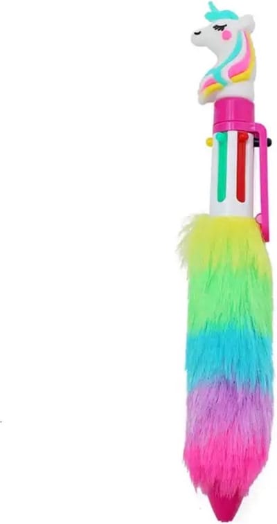 Akyol - unicorn pen - balpen - kinder pen - balpen met unicorn - unicorn pen - eenhoorn pen - kleuren pen - unicorn - school - school benodigdheden - unicorn feest - verjaardag