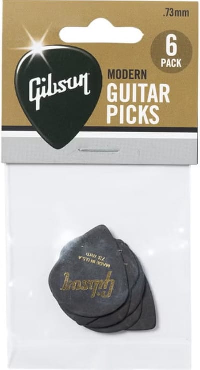 Gibson - Modern Picks - Plectrums - Tortex - 0,73 mm - Verpakking Van 6