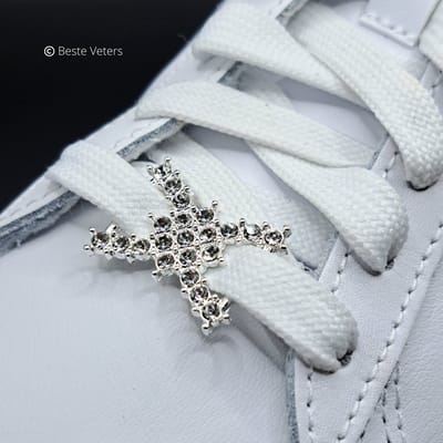 Beste Veters -Schoenveters - Schoenaccessoires - Veter gesp - Diamant gesp - Schoen accessoire zilver - Tags - Kerst
