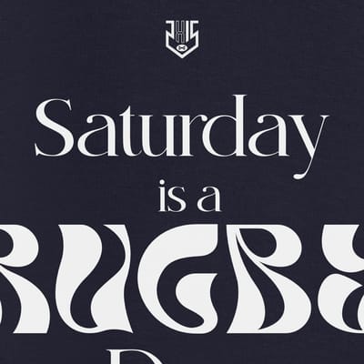Saturday is a Rugby Day - Hoodie Kids - Navy