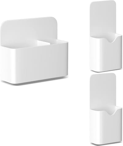 GELLDG Magnetische markerhouder - 3-delige set - Krijthouder - Pennenhouder - Magnetische pennenhouder geschikt voor koelkasten, whiteboards en kluisjes - Wit