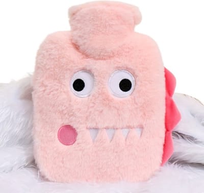 Bovista Warmwaterzak Met Hoes - Warmwaterkruik - Warmtekussen - Warmtekruik - Knuffel - Kruik - Bag - Roze
