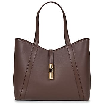 FURLA Leren shopper Goccia Tote Bag Cioccolato donkerbruin