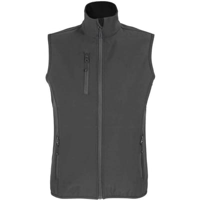 SOLS Dames/dames Falcon Softshell gerecyclede bodywarmer (Houtskool)