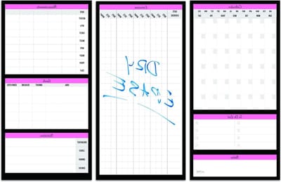 Workout Kalender Poster - Fitness Planner - Training Plannen - Inclusief Lichaamsvetmeter - 61 x 30 cm - Roze