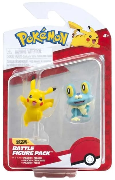Pokemon Battle Figure Pikachu Froakie - Actiefiguren - 7.5cm groot