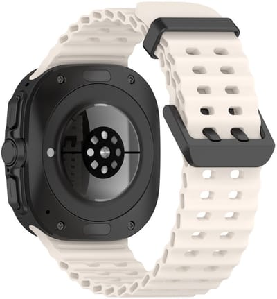 Siliconen bandje - geschikt voor Samsung Galaxy Watch Ultra (47mm) / Ultra 2025 (47mm) - sterrenlicht