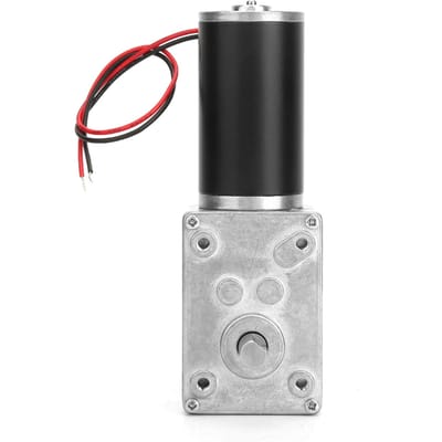 Moteur à engrenages à vis sans fin réversible à réduction de vitesse, arbre de 8 mm, 24 V(10 tours/minute)
