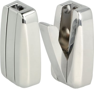 SOTECH 2-delig opklapbare haken HIPPO gepolijst chroom met veer Metalen jashaken, ruimtebesparend, ideaal voor kleine ruimtes zoals in caravans