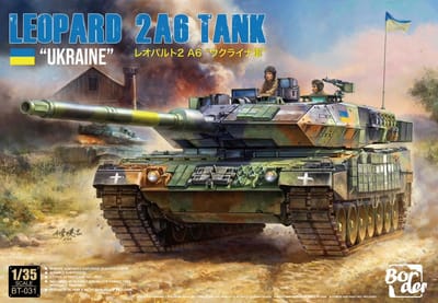 Border Model Modelbouwpakket Militaire voertuigen - BT031 Leopard 2A6 Tank - Ukraine Plastic - 1:35 - Modelbouw