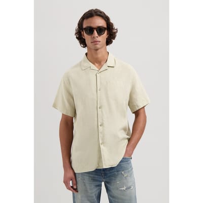 Dstrezzed Hero Resort Shirt Sand Size: S | Casual Shirts Outlet | Heren | Beige