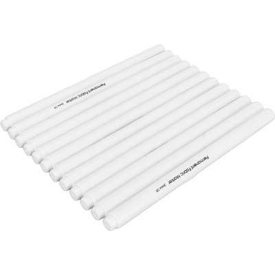 12 pcs Marqueurs de Couture en Tissu DIY Lavables à Pointe Fibre Stylo à Encre Disparaissant Tissu Effaçable à l'Eau white