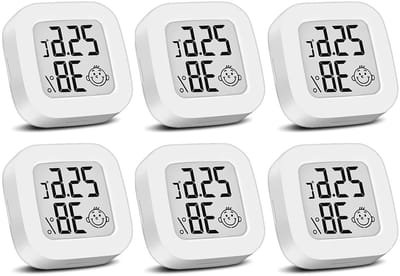 Digitale Hygrometer & Thermometer Binnen Meetapparaat Mini LCD Display Set (6 Stuks)