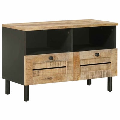 vidaXL - Opbergkasten - Naturel - 70 - x - 33 - x - 46 - cm - Massief - Mango - Hout