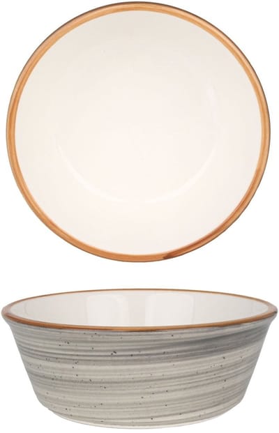 Bonna Serveerschaal - Aura Space - Porselein - 12 cm (290cc) - set van 2