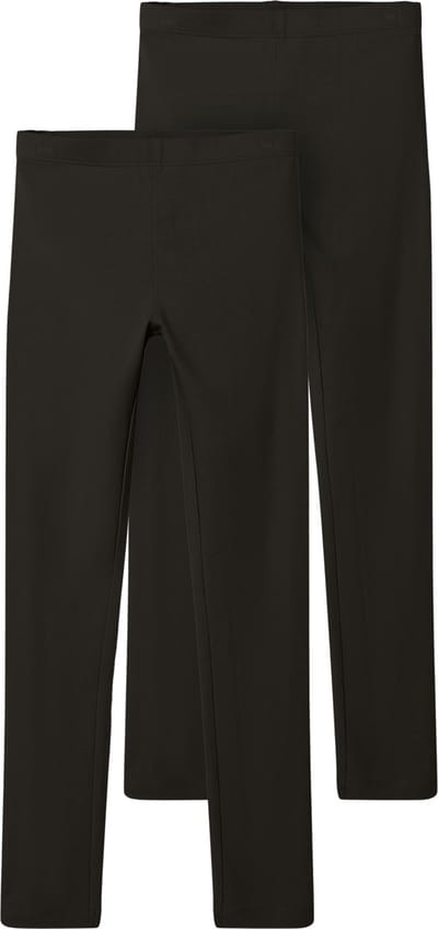 Name It Broek Nkfvivian 2p Legging L Noos 13205781 Black Dames Maat - W158 X L164