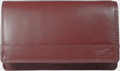 Leren Damesportemonnee Donkerrood RFID - Lederen Dames Portemonnee - Harmonica Model