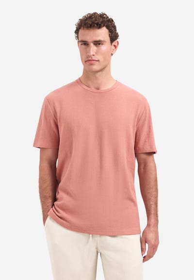 T-shirt met ronde hals en korte mouwen
