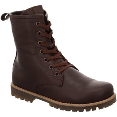 Andrea Conti Dames Leren Veter Enkellaars Uitneembaar Voetbed 03428472072 Umbra