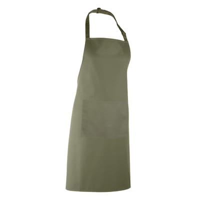 Premier Dames/Dames Kleuren Bipschort Met Zak / Werkkleding (Pakket van 2) (Salie)