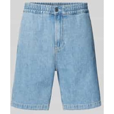 Regular fit korte jeans met elastische band