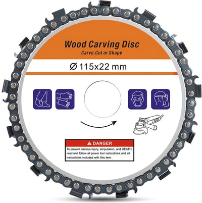 Solidchoice - Houten Slijpwiel 115 x 22 mm voor Houtbewerking