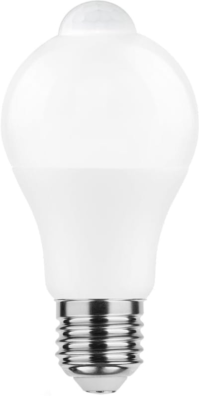 Modee E27 LED Lamp 8.8W met Bewegingssensor - 806lm - 4000K - Neutraal Wit - Globe A60 - Vervangt 60W Halogeen Gloeilamp
