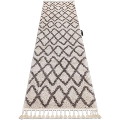 Kleden Rugsx Tapijt, Vloerbekleding BERBER BENI crème - voor 70x250 cm