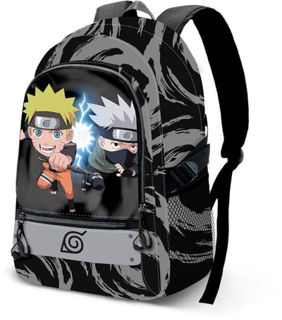Karactermania - Naruto Kid - Fight FAN 2.2 Rugzak - Handbagage Backpack met trolley bevestiging - Rugtas - Grijs
