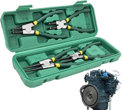 Borgring Tang Set - Veerringen Klemmen - Precisie Werk - Automatisch Elastisch - 29 x 10.5 cm