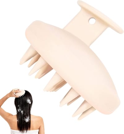 Siliconen Hoofdhuid Massageborstel voor Droge en Nat Haar, Versterkt Haargroei en Zorgt voor Een Zachte Massage