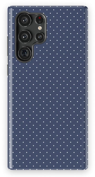 Micro Dots Tough Hoesje Samsung Galaxy S22 Ultra | Geschikt Voor Mag | Stippen Motief Backcover Samsung Galaxy S22 Ultra Indigo Spark