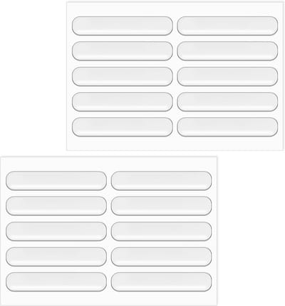 Solidchoice - 20 Stuks Transparante Muurprotectors, Meubelstoppers voor Duren