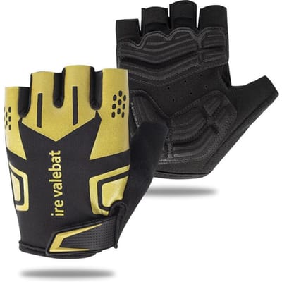 Sport Buiten Fiets Handschoenen voor Mannen en Vrouwen voor Zomer Ademend Antislip Fitness Gewichtheffen Halve Vinger Fiets Handschoenen M