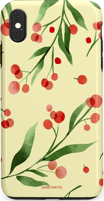 Casetastic Hoesje Geschikt voor Apple iPhone Xs Max - Stijlvolle Beschermende Duo-layer Case - Watermeloen