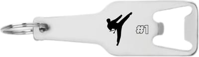 Akyol - karate 2 flesopener - Karate - familie vrienden - cadeau - 105 x 25mm